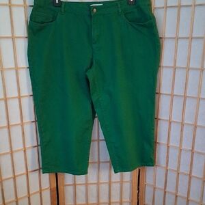 Coldwater Creek Vibrant Green Capri